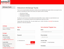 Tablet Screenshot of mcgeorgetoyota.myvehiclesite.com